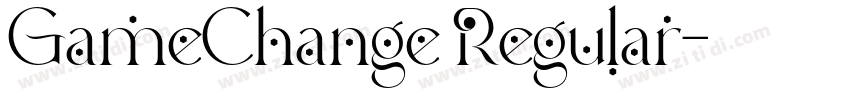 GameChange Regular字体转换